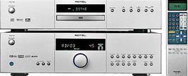 ROTEL RECIEVER + DVD PLAYER RSX-03 / RDV-03 / SILVER /