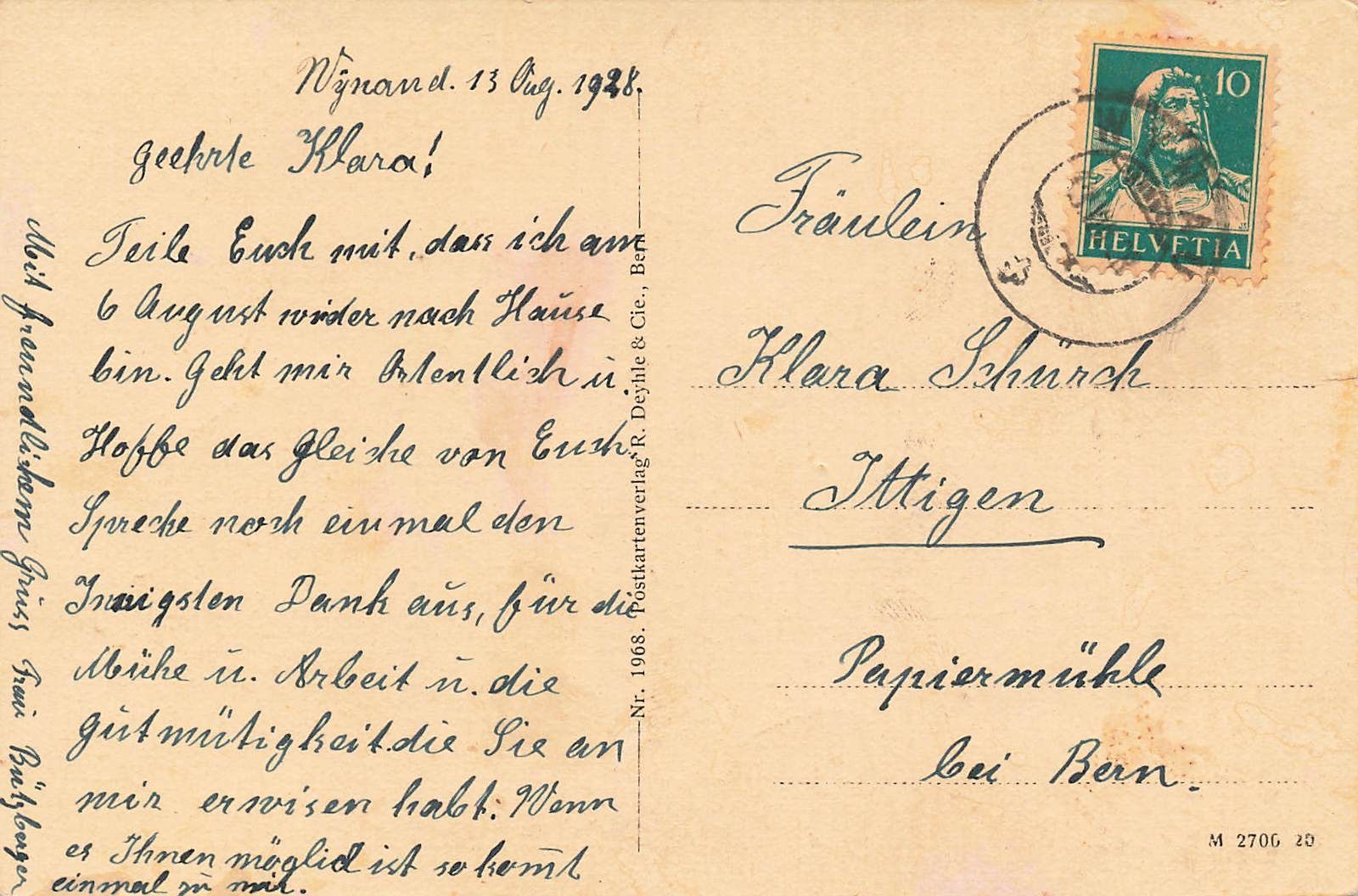 Cartes postales: Wynau – D'occasion à Biasca par Blenio71 1