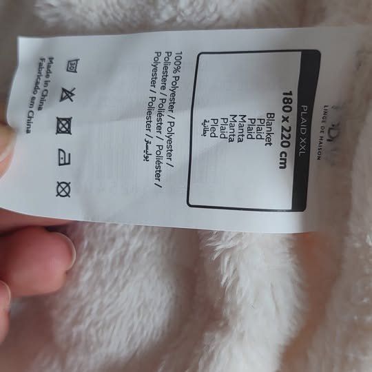 Decken: Plaid Damier Blanc – Neu (gemäss Beschreibung) aus Lausanne von Prahiena 2