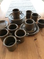 Keramik Geschirr-Set Marke Eslau, Dänemark (70er Jahre)
