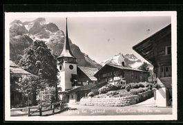 Gsteig bei Gstaad, Ortspartie mit Kirche
