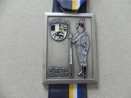 Medaille Schweiz Militär Uniform Kanton Graubünden Füsilier