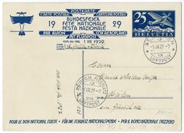 Bundesfeierkarte 1929 Kat-Nr. 59H, gest. St.Gallen 1.VIII.29