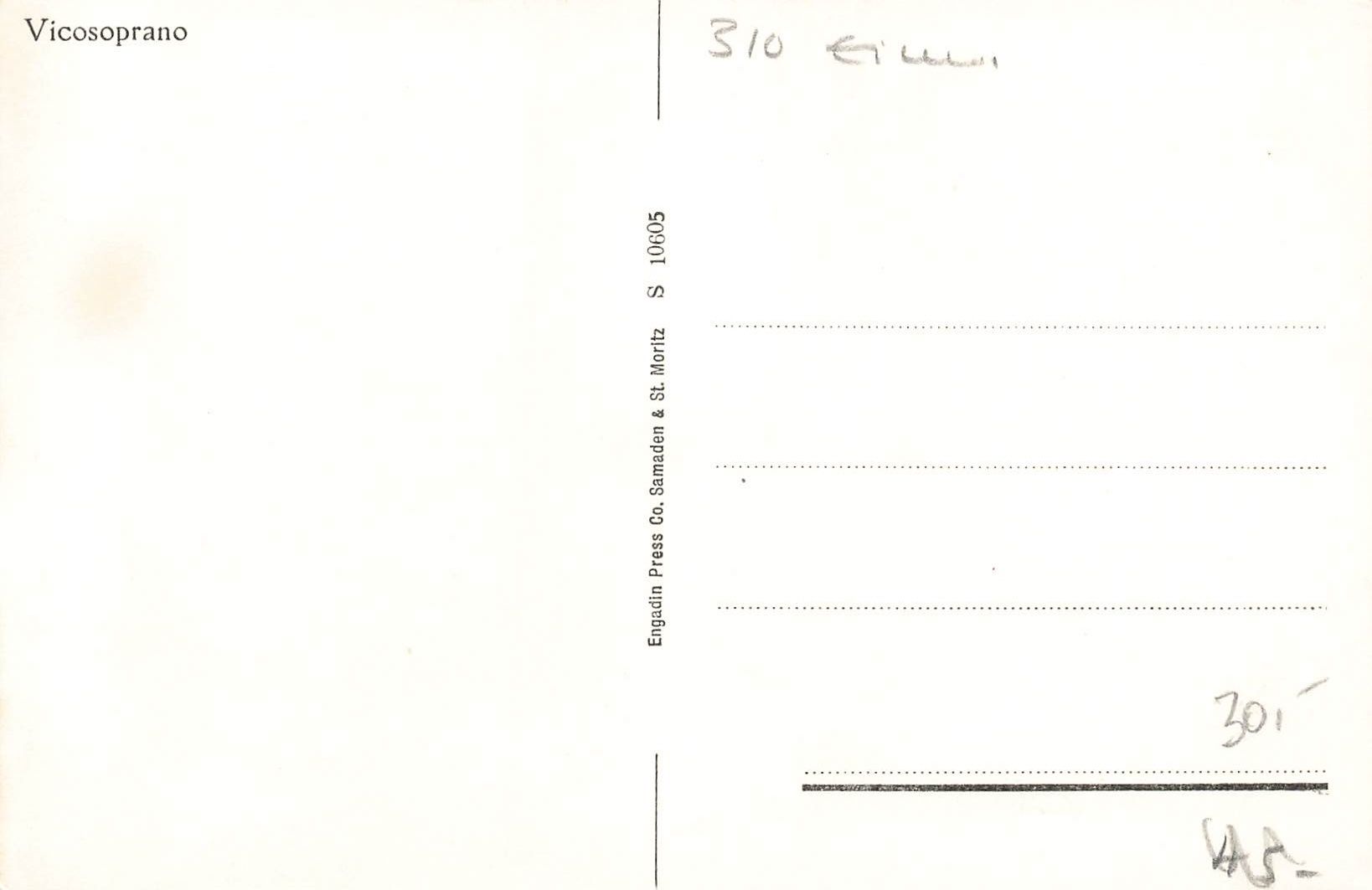 Cartoline postali: Vicosoprano GR Bergell Dorfansicht – Usato da Biasca venduto da Blenio71 1