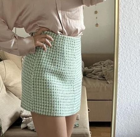 🌾 Mango multicoloured mini skirt 