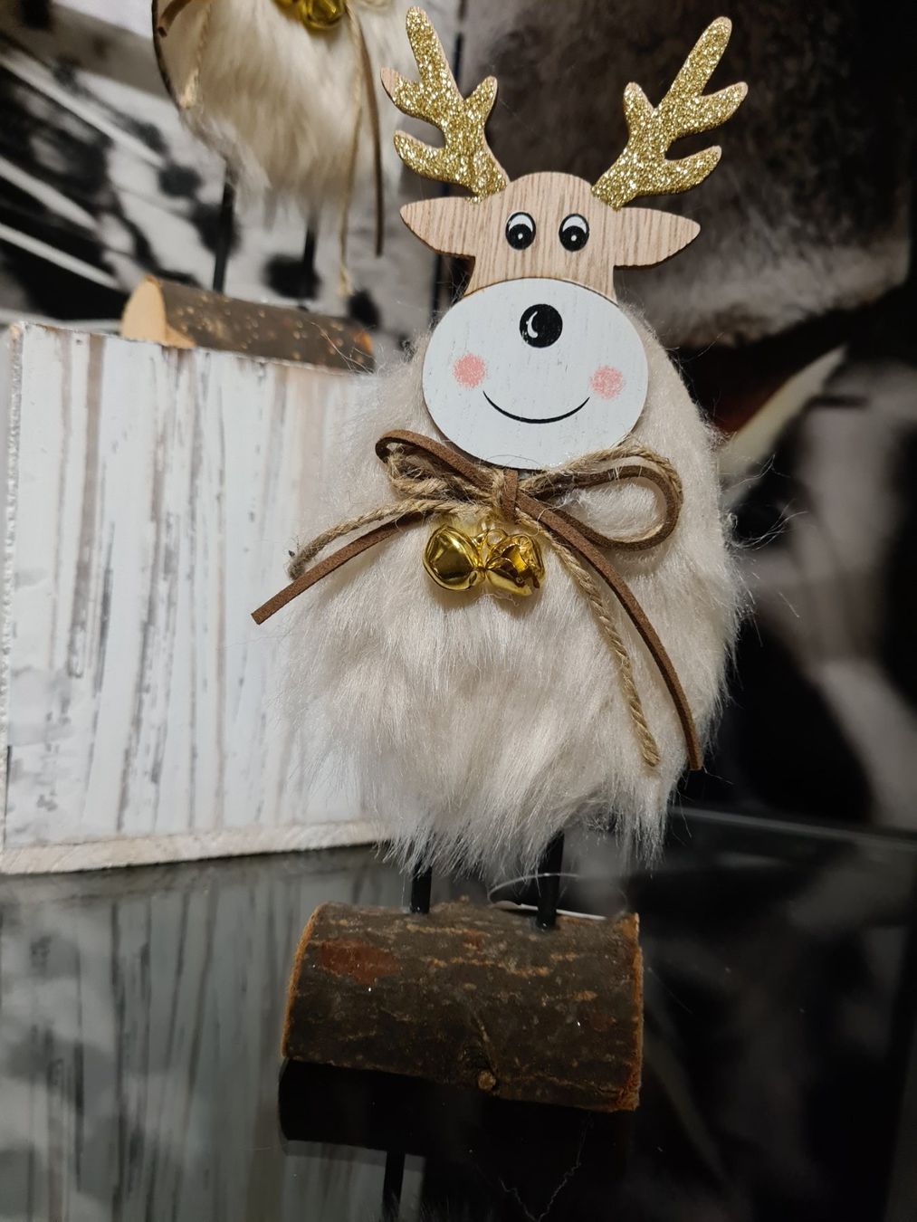 Tutte le decorazioni: Weihnachts Deko Holz /Fell – Nuovo (secondo la descrizione) da Amriswil venduto da kleindeko 1