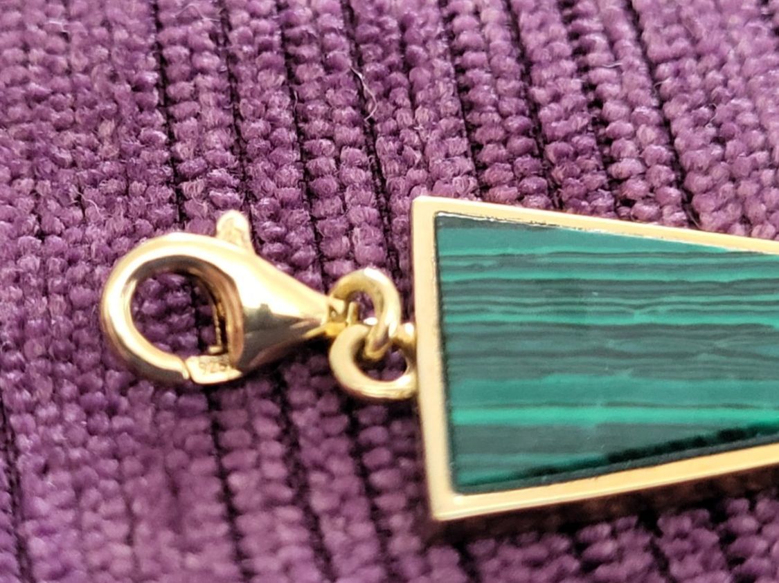 Thomas Sabo Anhänger: Thomas Sabo, 925 Silber, 750 vergoldet, Malachit – Neu (gemäss Beschreibung) aus Liestal von Shelby787 1