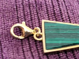 Thomas Sabo, 925 Silber, 750 vergoldet, Malachit, ungetragen