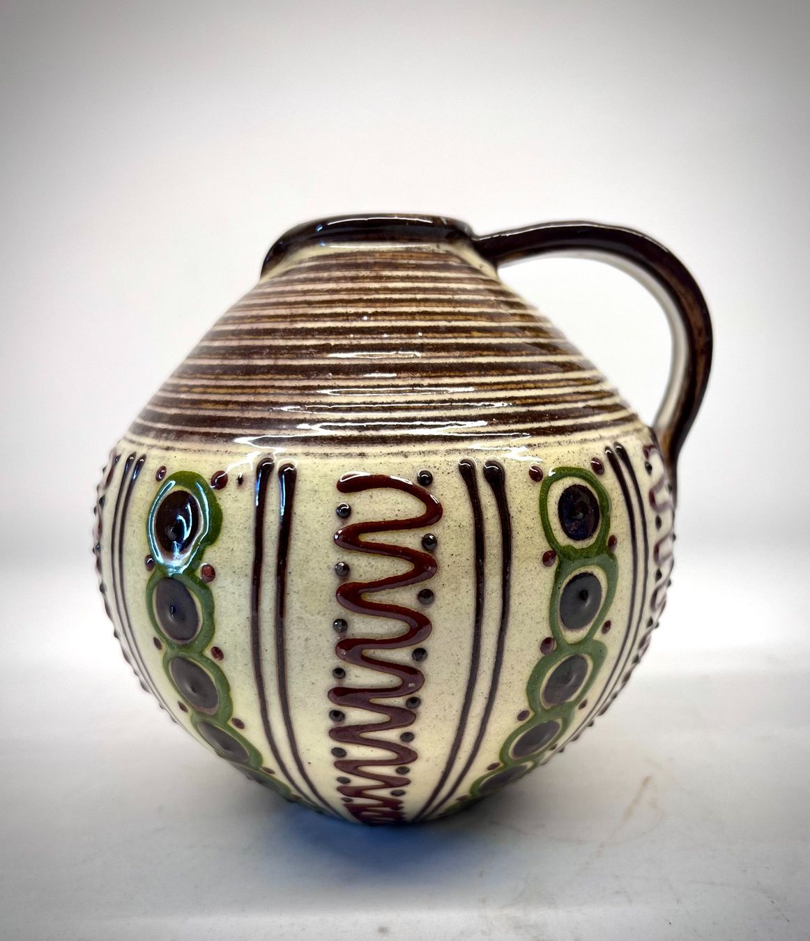 Caraffe: West German Studio Keramik Handarbeit Krug – Usato da Männedorf venduto da MrAnderson