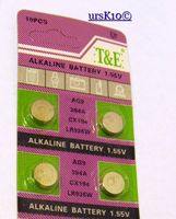 NEU 4 Stück AG9, LR936, LR45 Alkaline Knopfbatterien