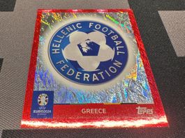 Topps Uefa Euro EM 2024 Wappen / Flag GRE 1