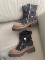 MUST HAVE - stylische und edle Stiefeletten, nero/braun, 39