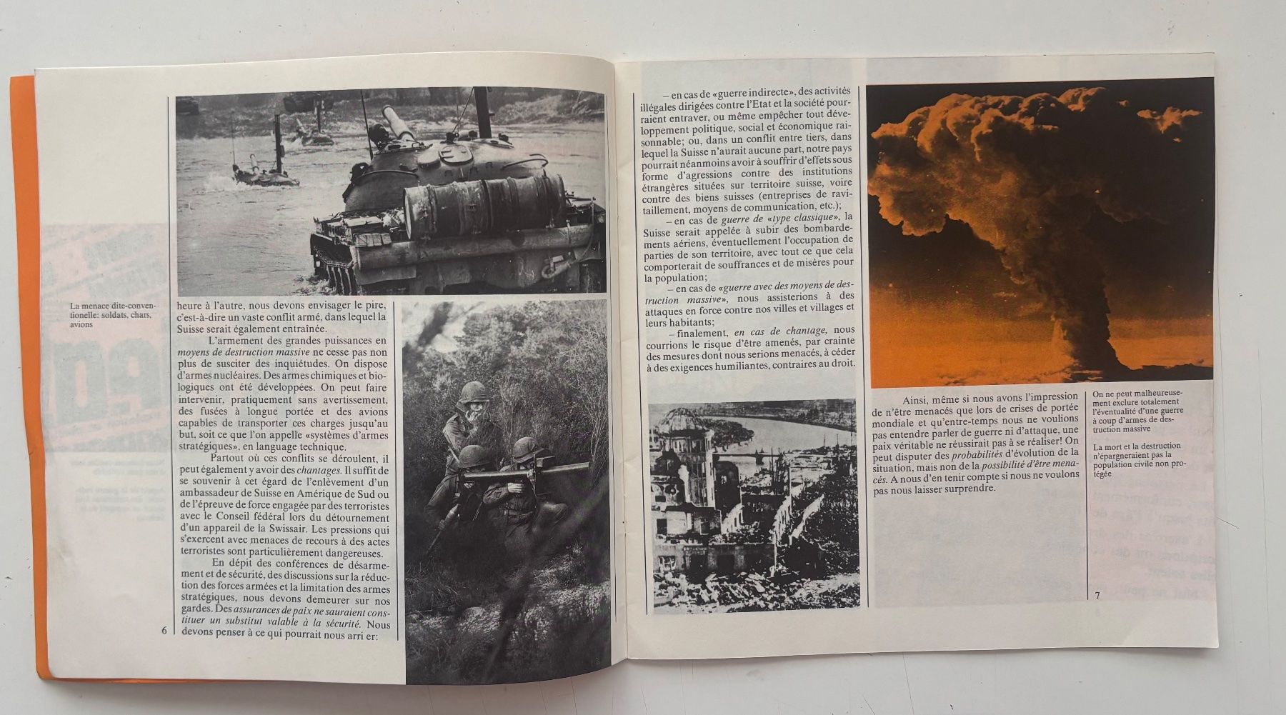 Armée suisse Documents: Brochure "Notre politique de sécurité" 1973 – D'occasion à Neuchâtel par gefdeneuch 4