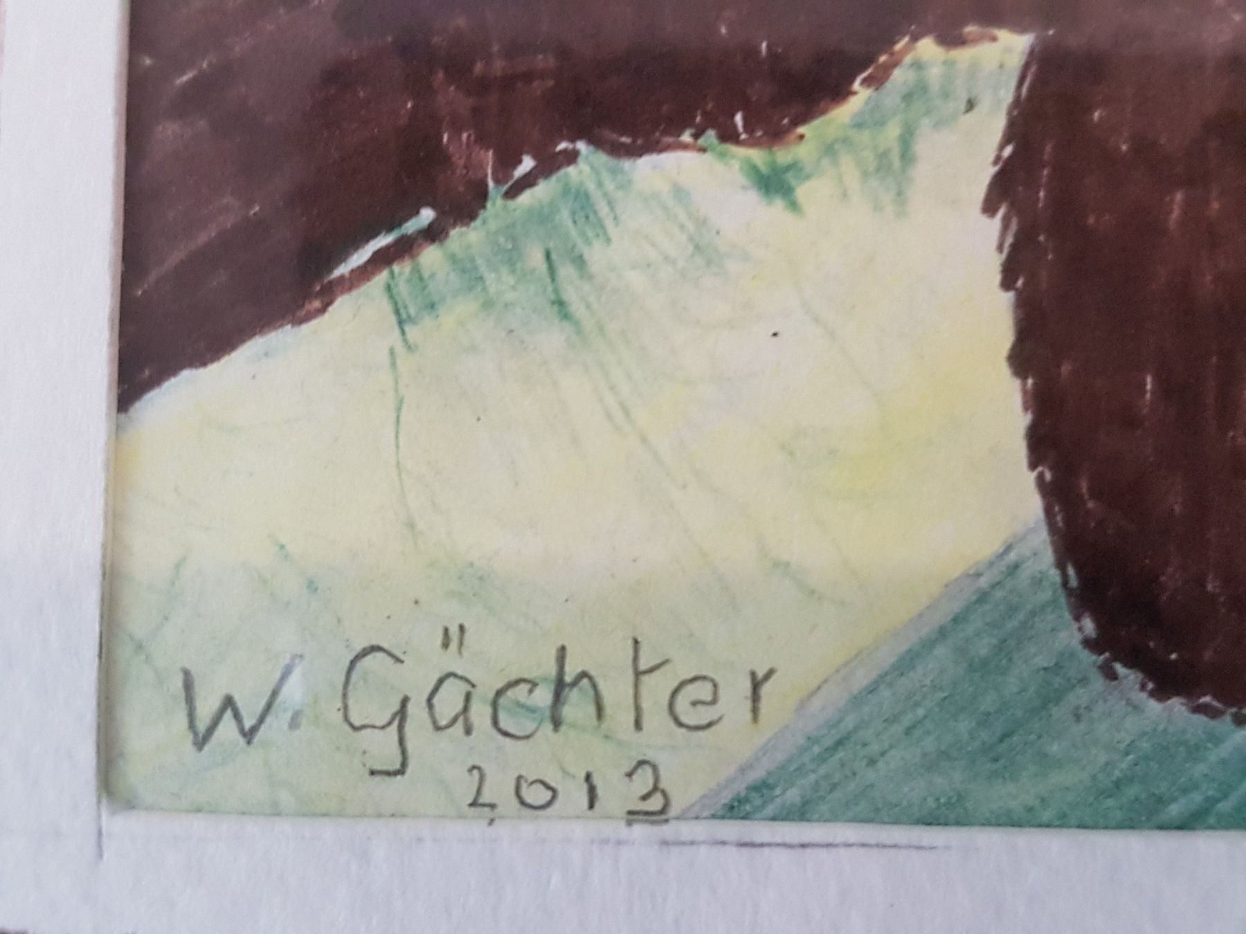 Dipinti: Wunderschönes Original-Aquarell von W. Gächter – Usato da Glattbrugg venduto da casabelavista 3