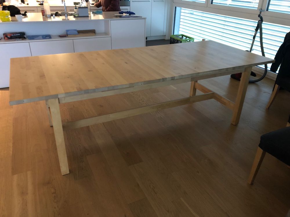 Birke Ikea Esstisch Norden 220266cm Kaufen auf Ricardo