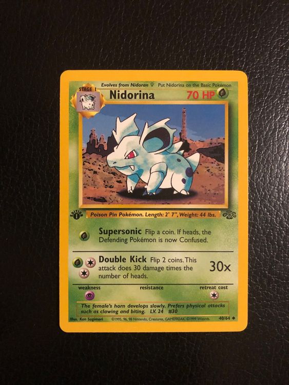 Nidorina 40/64 Jungle Ed1 – NM