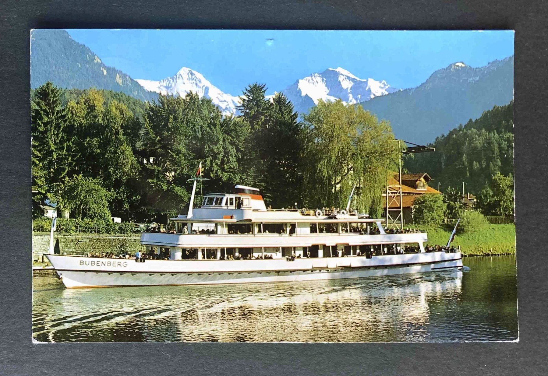 Cartoline postali: AK Interlaken M S  Bubenberg Schiff – Usato da Goldau venduto da artelier1