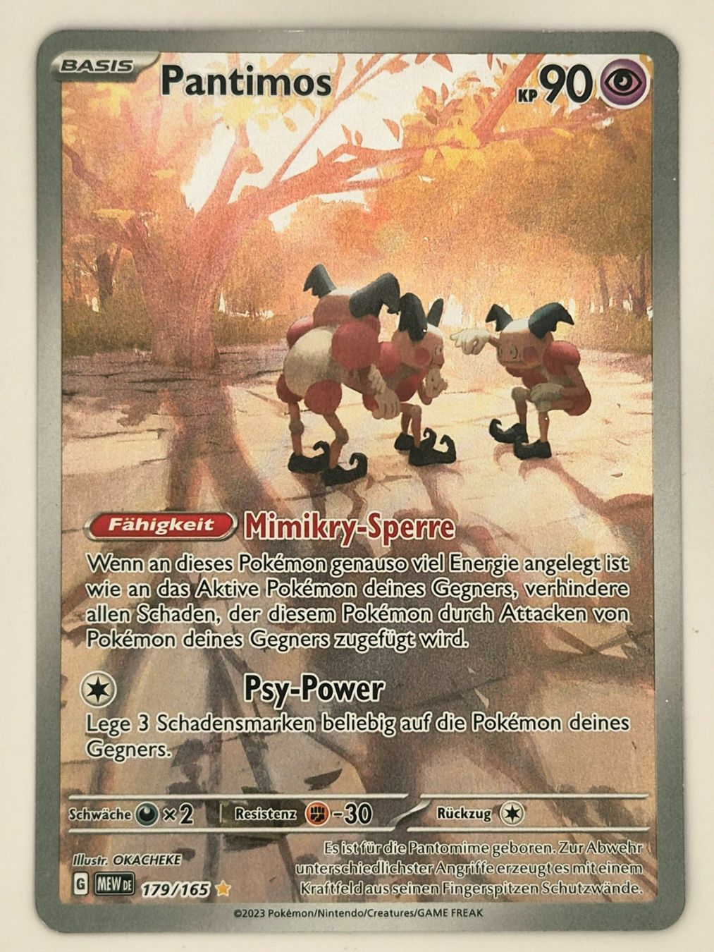 Pokémon Sammelbilder & Trading cards: Pantimos / Mr. Mime / 151 / MEW 179 – Neu (gemäss Beschreibung) aus Arni AG von PokemonCardsStore