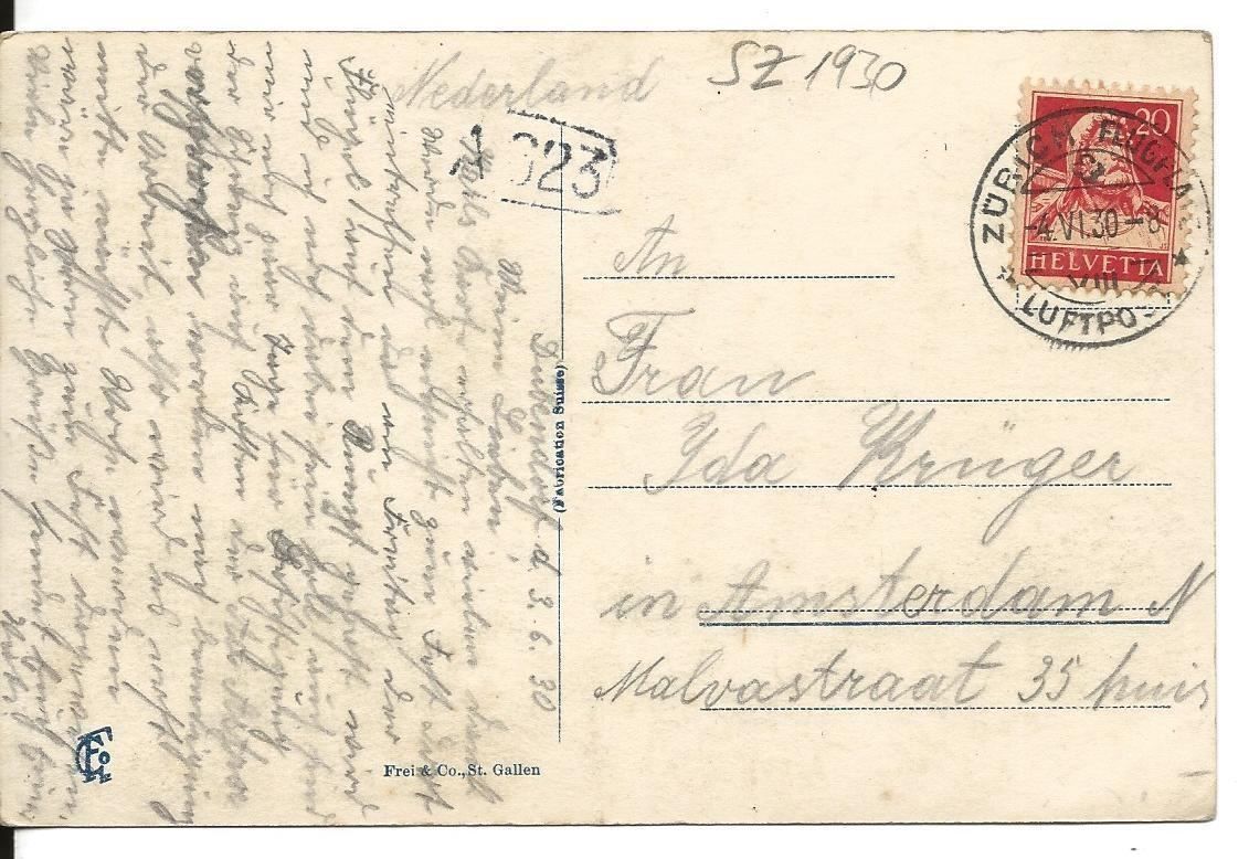 Cartoline postali: Vorderthal SZ Wägithal Dorfansicht 1930 antik – Usato da Ennetmoos venduto da Ambuman 1
