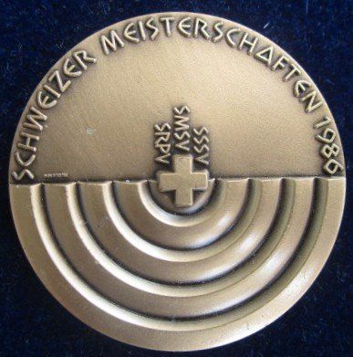 Medaillen: Schweizer Meisterschaften SSSV SMSV SRPV 1986 – Neu (gemäss Beschreibung) aus Luzern von Horoskop1