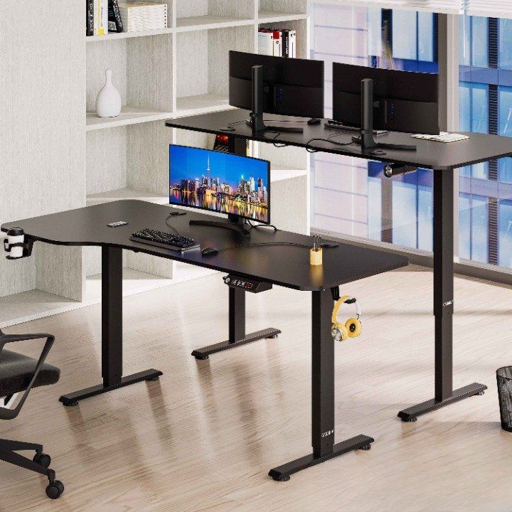 Höhenverstellbarer Schreibtisch 160x75x73-118cm 3