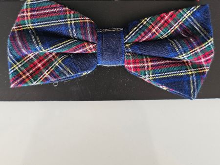 Fliege blau kariert Baumwolle neu u originalverpackt