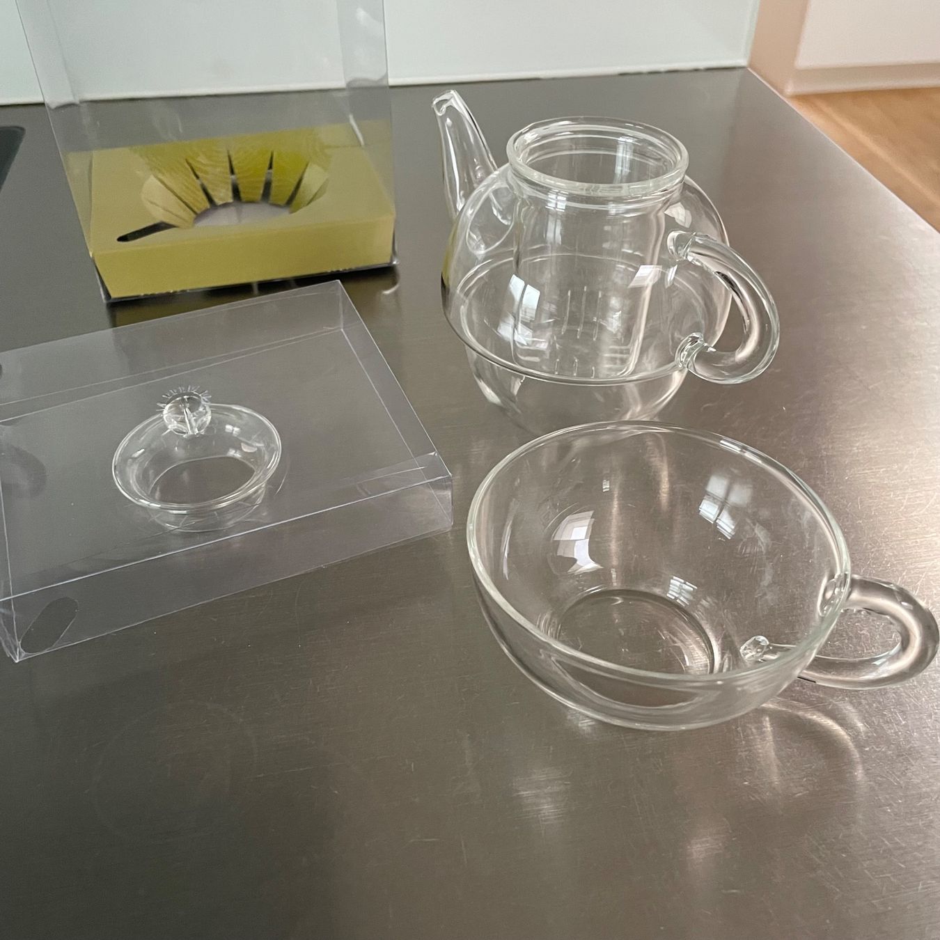 Teekannen: Tee Glas und Kanne Set NEU – Neu und originalverpackt aus Aarburg von Qin3ze 1