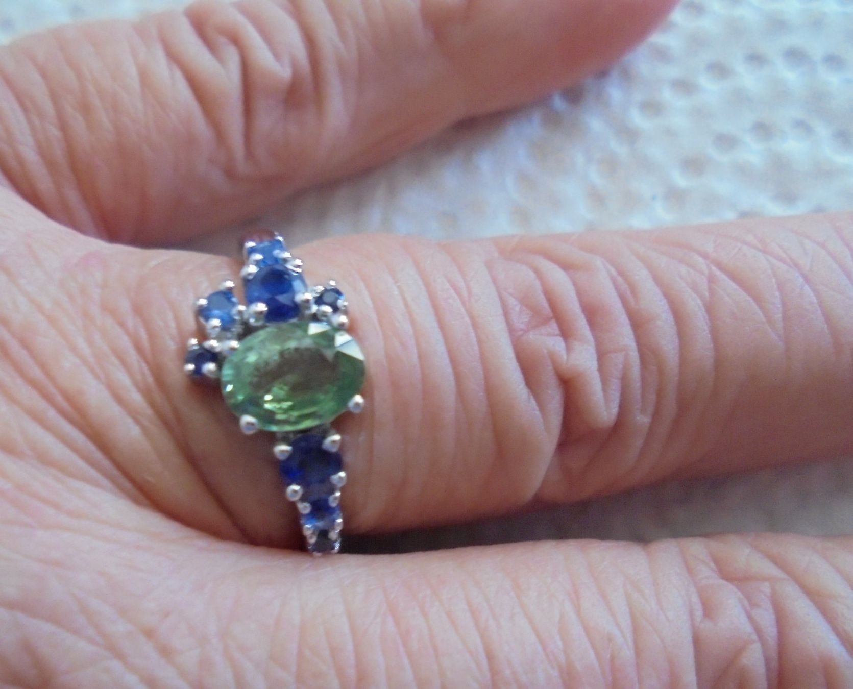 Anelli: Echtschmuck: Saphir-Silberring 925er (53) – Nuovo (secondo la descrizione) da Zuchwil venduto da maumauchi 6