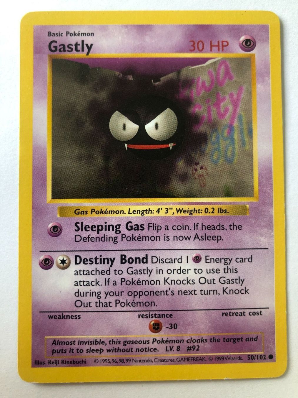 Pokémon Carte collezionabili: Gastly - Base Set - Shadowless! – Usato da Nussbaumen AG venduto da Bika-Shop