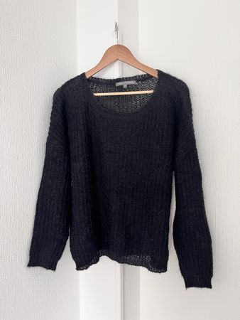 Pullover Absolut Cashmere black size L mohair blend