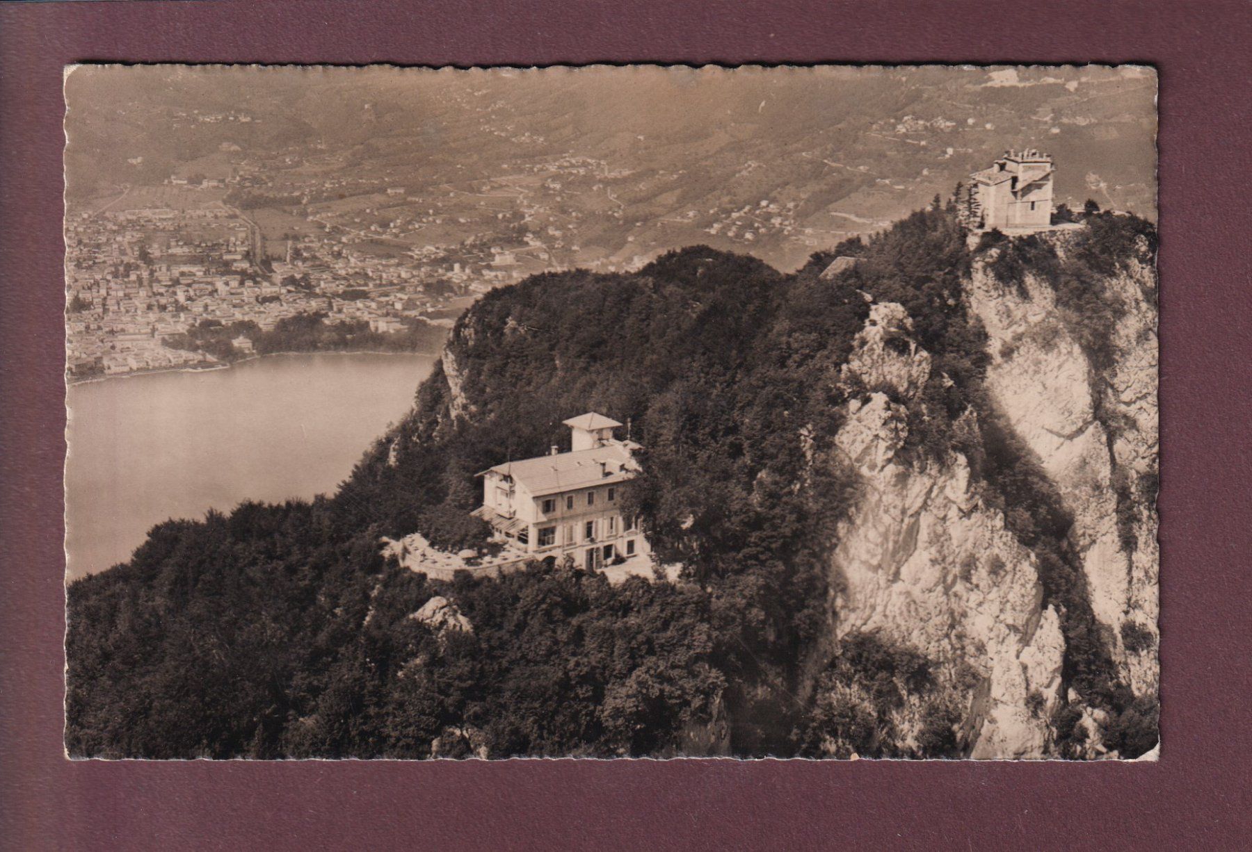 Cartoline postali: MONTE SAN SALVATORE con Lugano – Usato da Pully venduto da nicecards