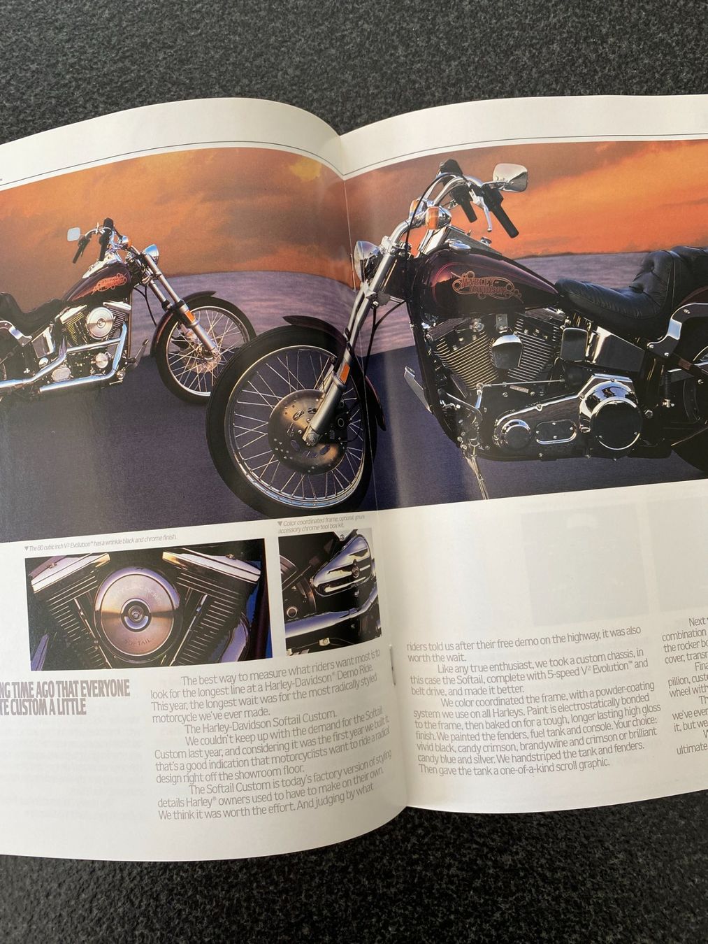 Documenti: Harley-Davidson Prospekt, Katalog, Broschüre 1987 – Usato da Niederhasli venduto da Berno 2