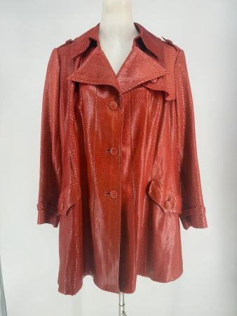 Elegante Vintage Schlangenleder Jacke Gr. 48/50 von München