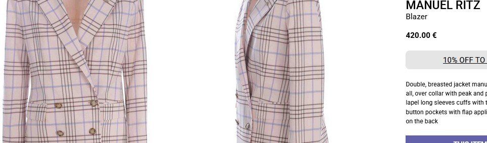 Giacche: Manuel Ritz Blazer Jacke /veste – Usato da Collonges venduto da arashee 4