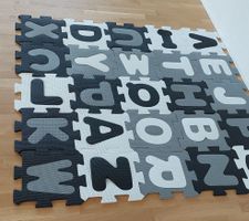 Spielteppich Puzzlematte Buchstaben Zahlen Kinder Spielmatte
