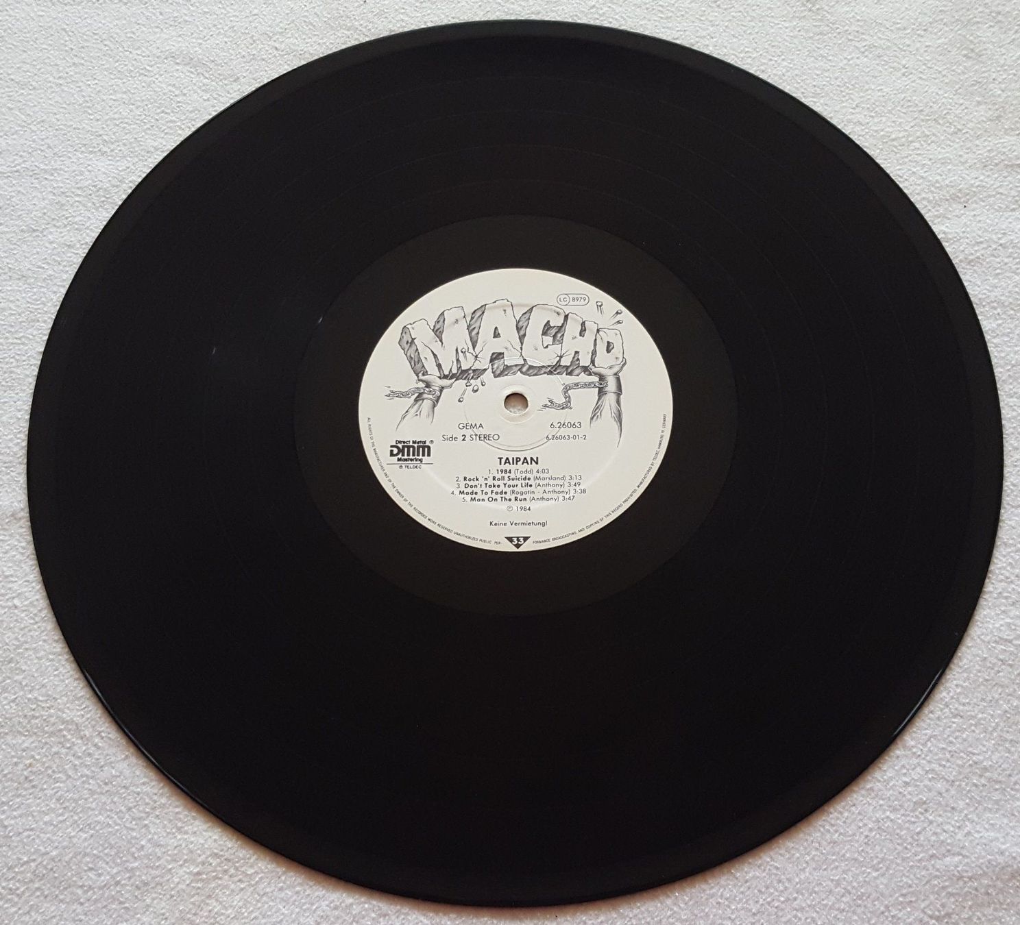 Dischi in vinile: Taipan - Taipan - LP - 1984 - First Press – Usato da Uster venduto da Zardodel 3