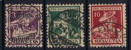 Pro Juventute Serie 1916 gest. SBK 130.-