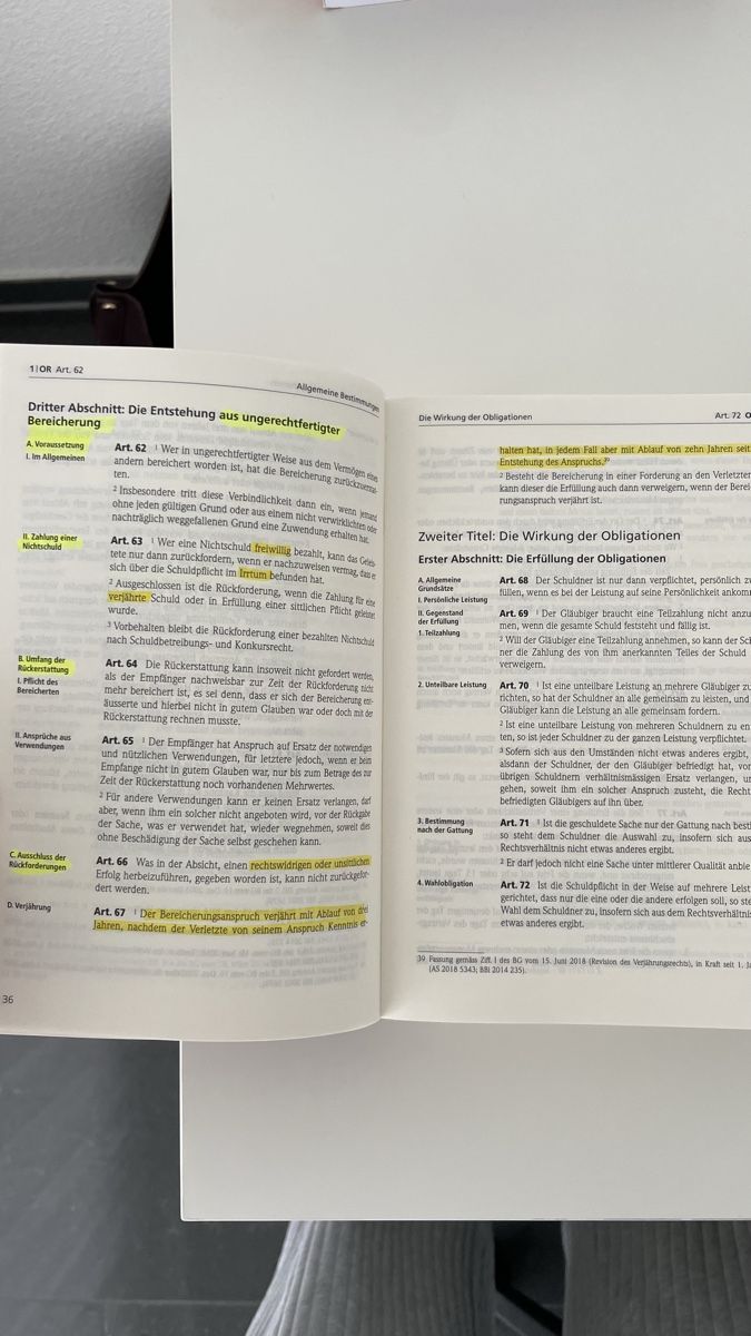 Libri: ZGB & OR – Usato da Bütschwil venduto da nao_y8tl 1