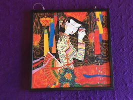 2 peintures sur toiles motifs japon