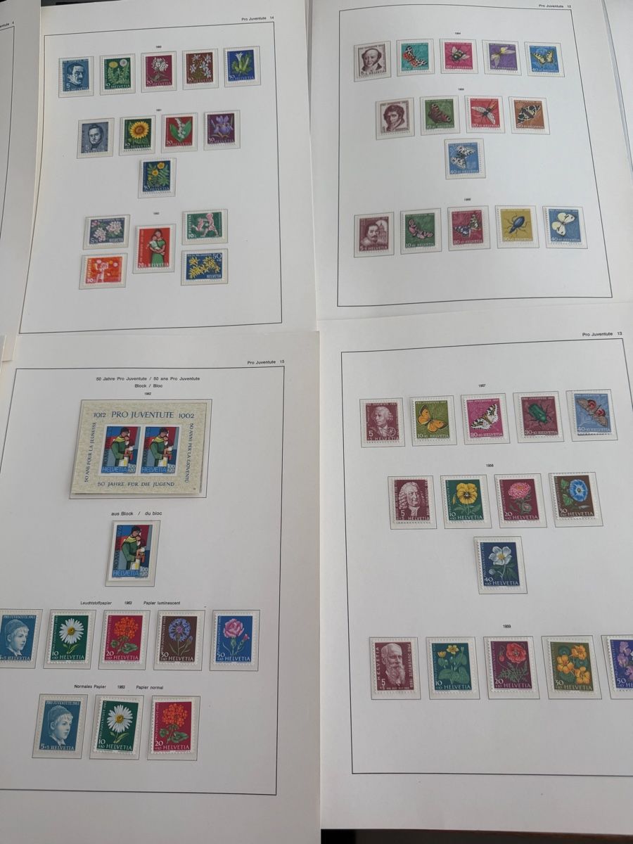 Tutti i francobolli: Pro Juventute Sammlung ab 1913 bis 1962  – Usato da Murgenthal venduto da Tina_4055 1