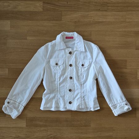 Vintage Escada Apriori Jacket S, White Y2K
