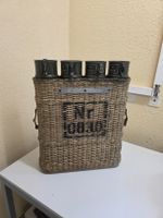 Korb mit 4 Metallbehältern Regenschirmständer