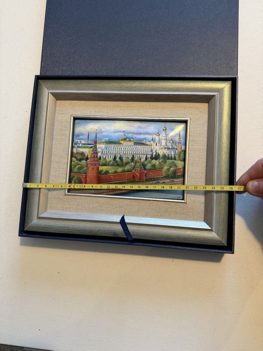 Gemälde: Russian Kremlin Rostov Finift Hand Painted Enamel Ar – Neu (gemäss Beschreibung) aus Genève von sho_67qj 8