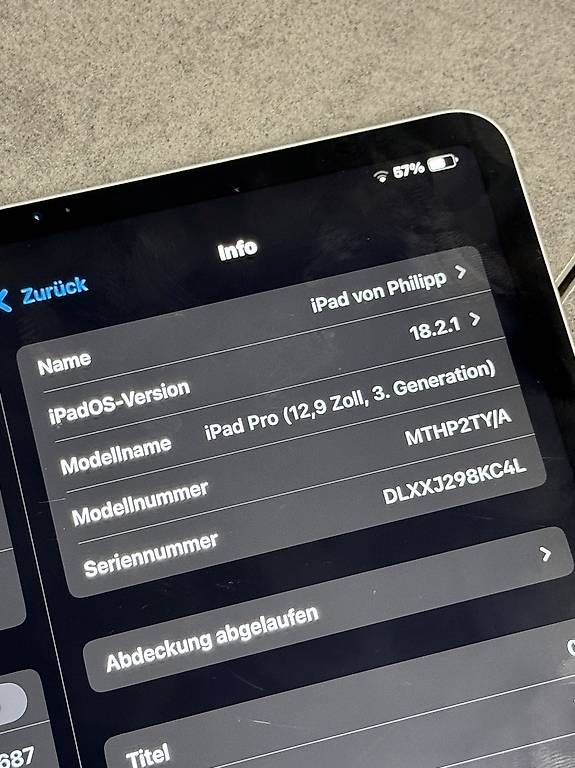 Tablettes PC: Apple IPad Pro 12.9 / Keybord + ApplePencil – D'occasion à Möriken AG par E60Veni 3