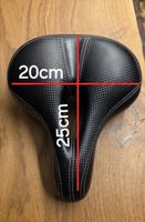 Fahrradsattel mit breiten, weicher Polsterung