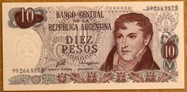 Argentinische Banknote - 10 Pesos - Raritat