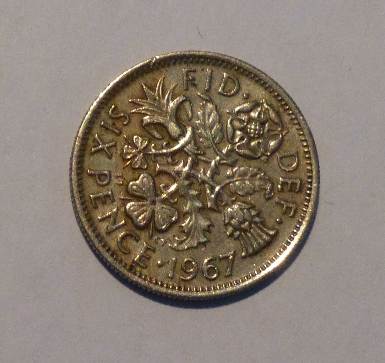 Tutti le monete: 6 Pence 1967 – Usato da Niederglatt ZH venduto da Viktor1949