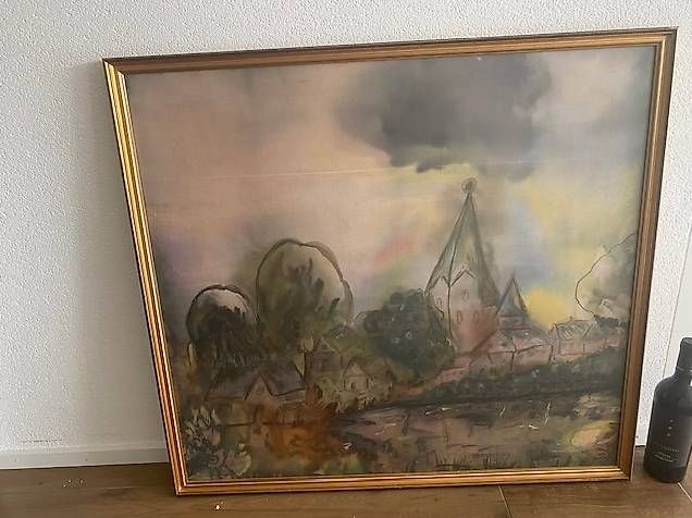 Dipinti: Aquarell auf Seide – Usato da Reinach BL venduto da ulpe