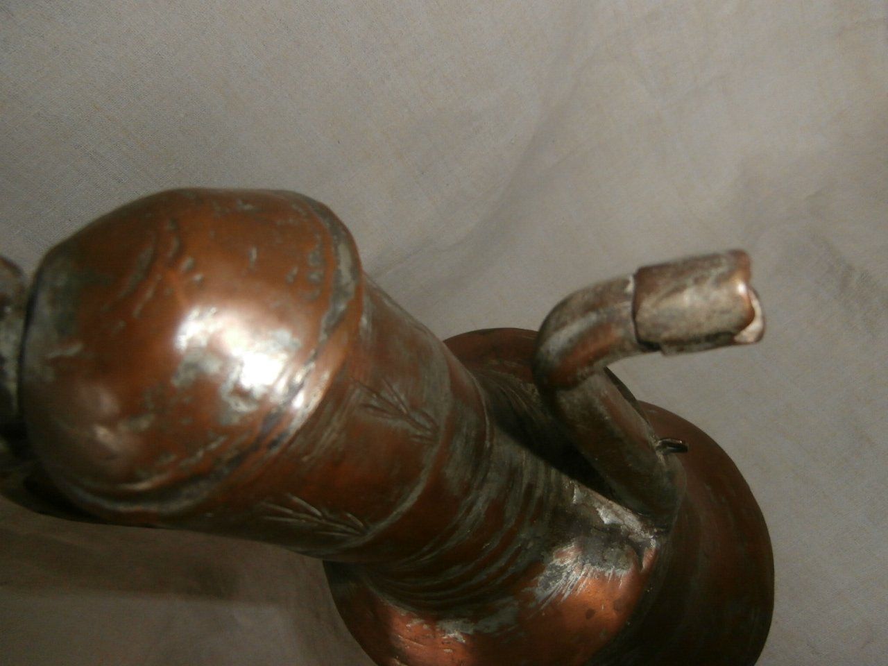 Karaffen: älterer Kupfer Krug mit Deckel – Gebraucht aus Rüschegg-Heubach von Ofen111 1