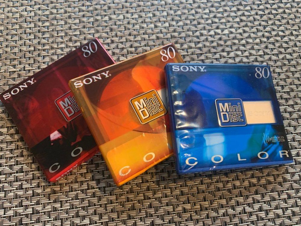 3 Stück neue SONY MiniDisc 80 Minuten Rohlinge leer OVP Kaufen auf